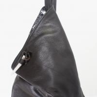 Brown Leather Rain Drop Purse